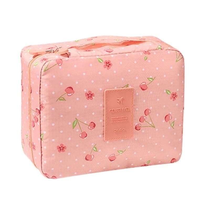 Multifunctional Travel Cosmetic Bag, Double Layer Portable Cosmetic Bag With Adjustable Dividers, Portable Makeup Pouch Brush Organizer, Purse Handbag for Women Multifunctional Travel Cosmetic Bag, Double Layer Portable Cosmetic Bag With Adjustable Dividers, Portable Makeup Pouch Brush Organizer, Purse Handbag for Women